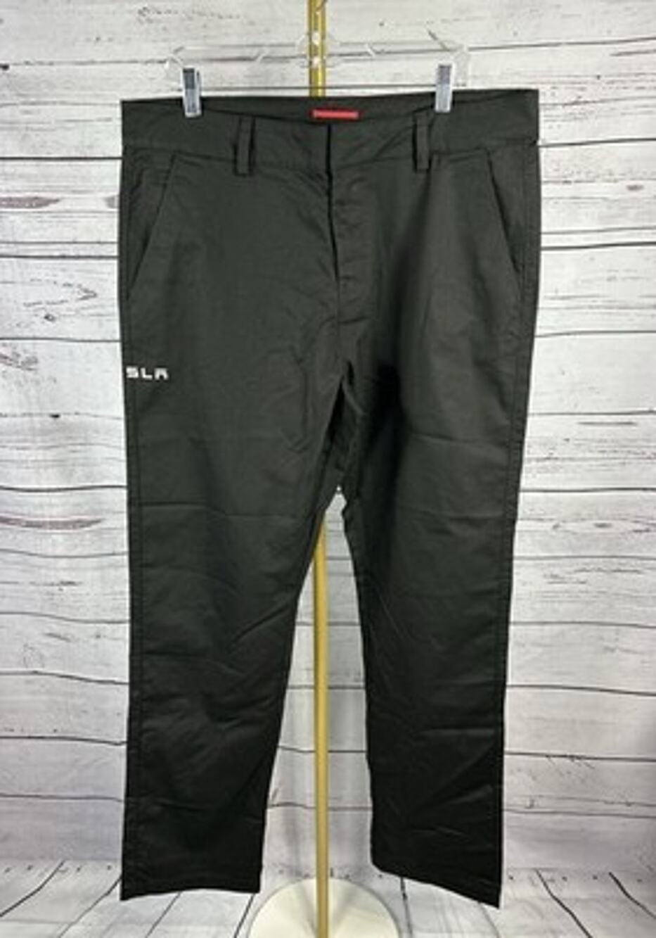 Tesla Motors SLR Black Chino Pants Men’s 38W 36L Style TSL8414BK